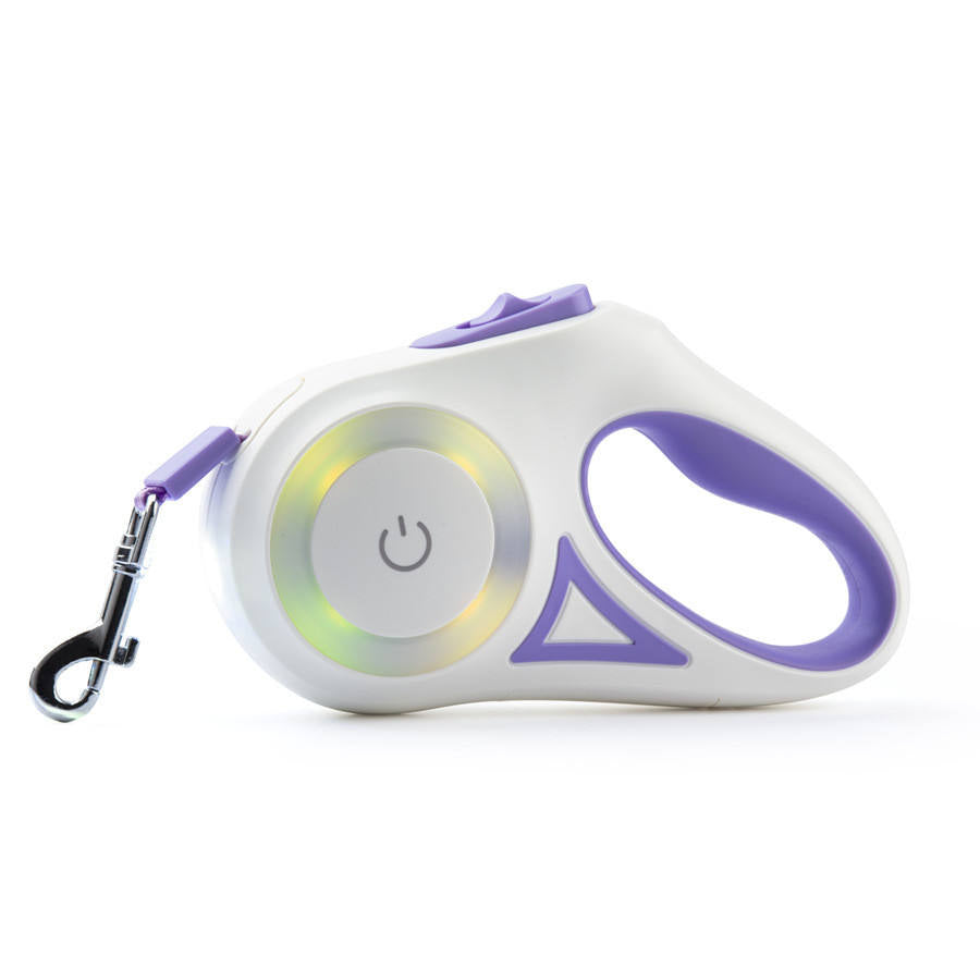 Glowing Retractable Battery Pet Dog Leash