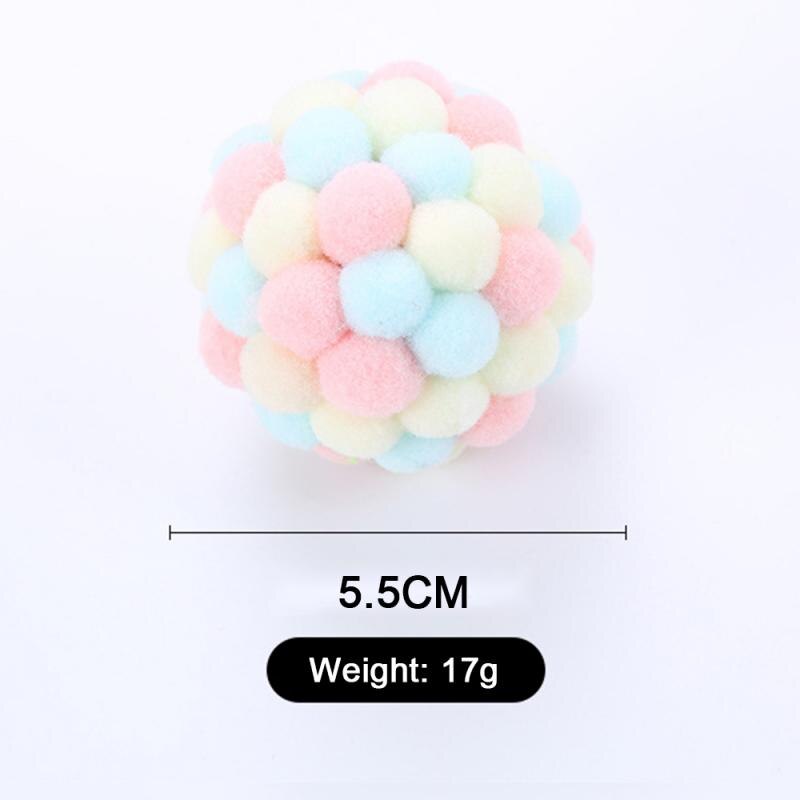 Plush Cat Ball with Sound Beads & Mint Scent