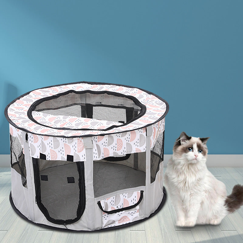 Pop-Up Pet Playpen & House