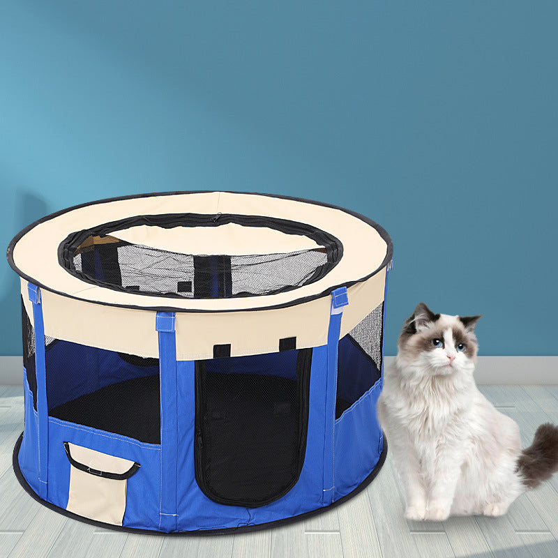 Pop-Up Pet Playpen & House