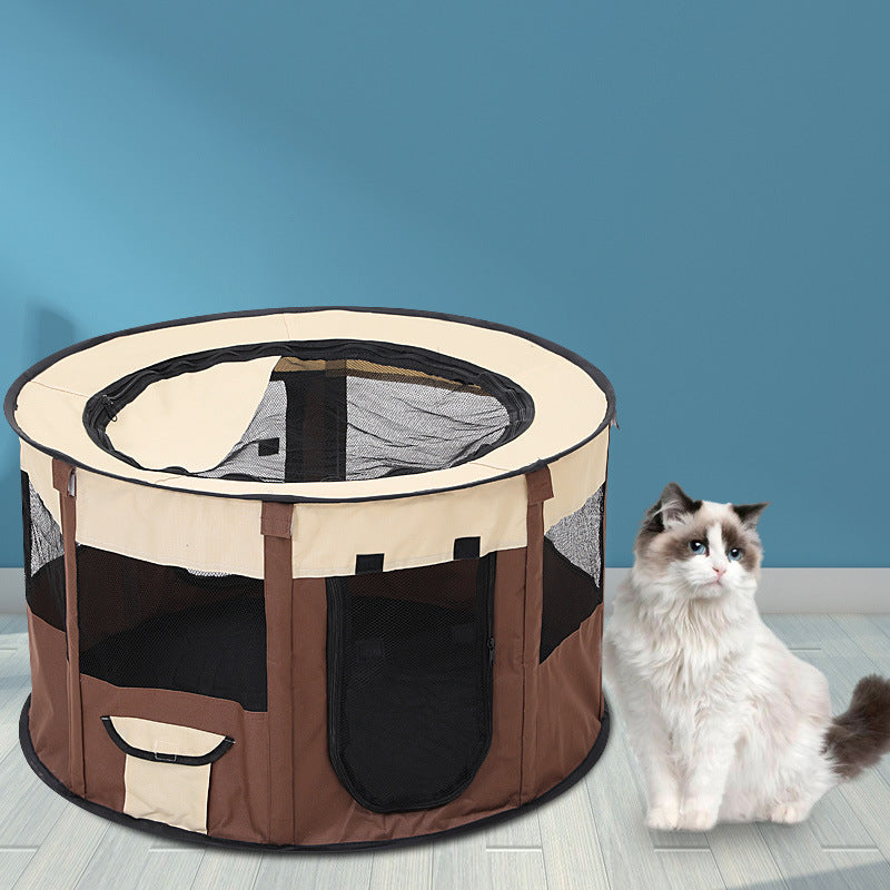 Pop-Up Pet Playpen & House