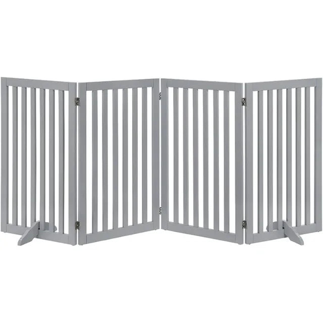 Free Standing Pet Gate for Dog Cat Baby, Foldable Home Pet Fence