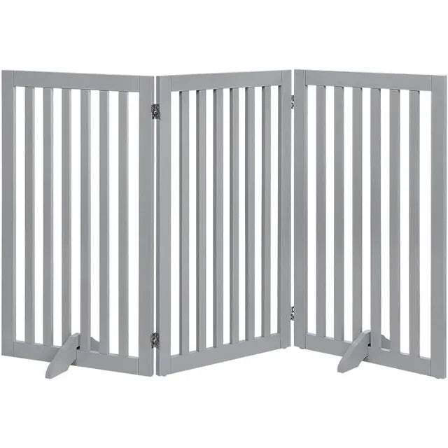 Free Standing Pet Gate for Dog Cat Baby, Foldable Home Pet Fence