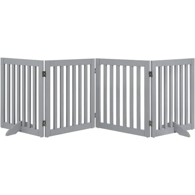 Free Standing Pet Gate for Dog Cat Baby, Foldable Home Pet Fence