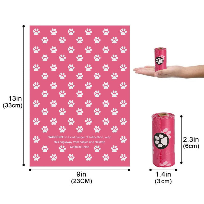 Biodegradable Printed Single Roll Pet Dog Poop Bag