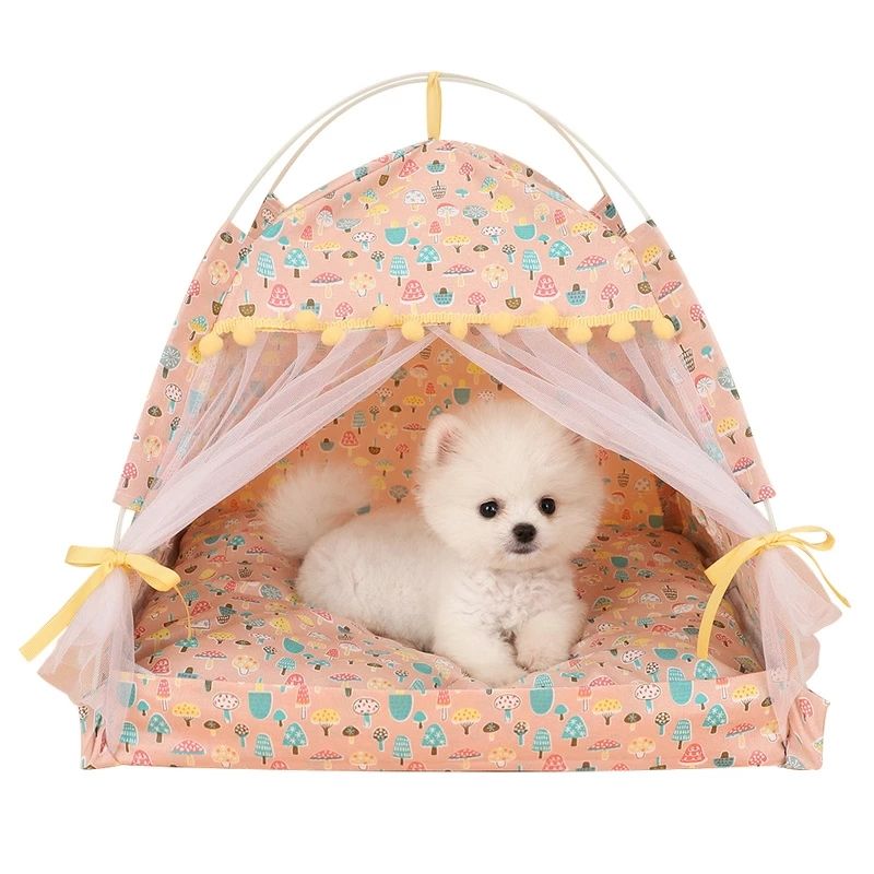 Enclosed Folding Pet Teepee - Breatheable & Washable