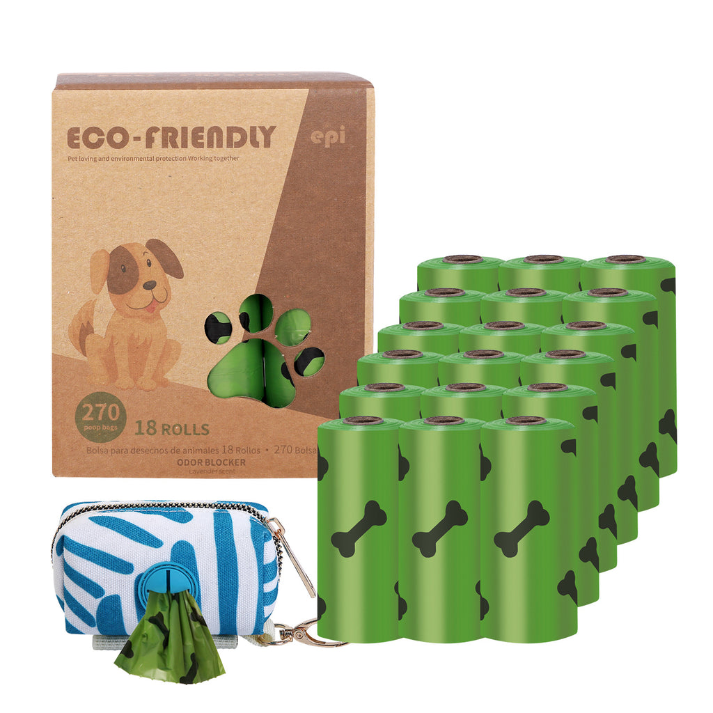 EPI Eco-friendly Dog Poop Pick-up Bag & Dispenser