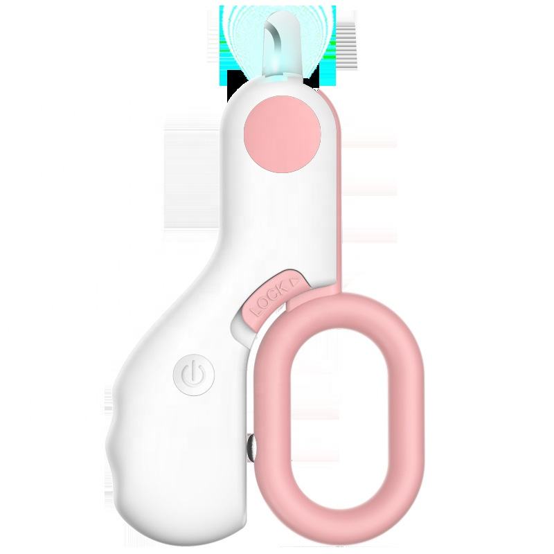 Pet Nail Clippers with LED Light and Lock