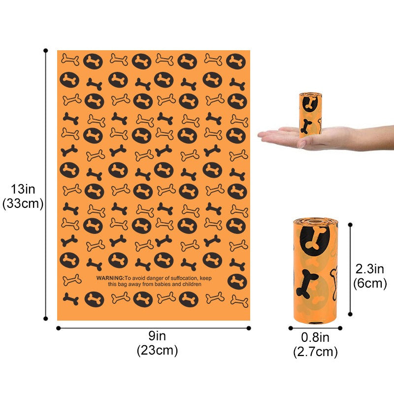 Biodegradable Printed Single Roll Pet Dog Poop Bag