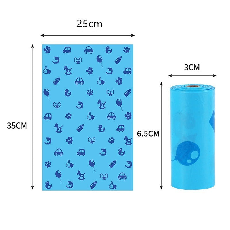 Biodegradable Printed Single Roll Pet Dog Poop Bag