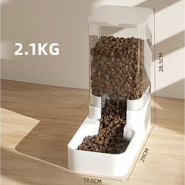 Auto Pet Food Feeder Dispenser Dog Cat Bowl