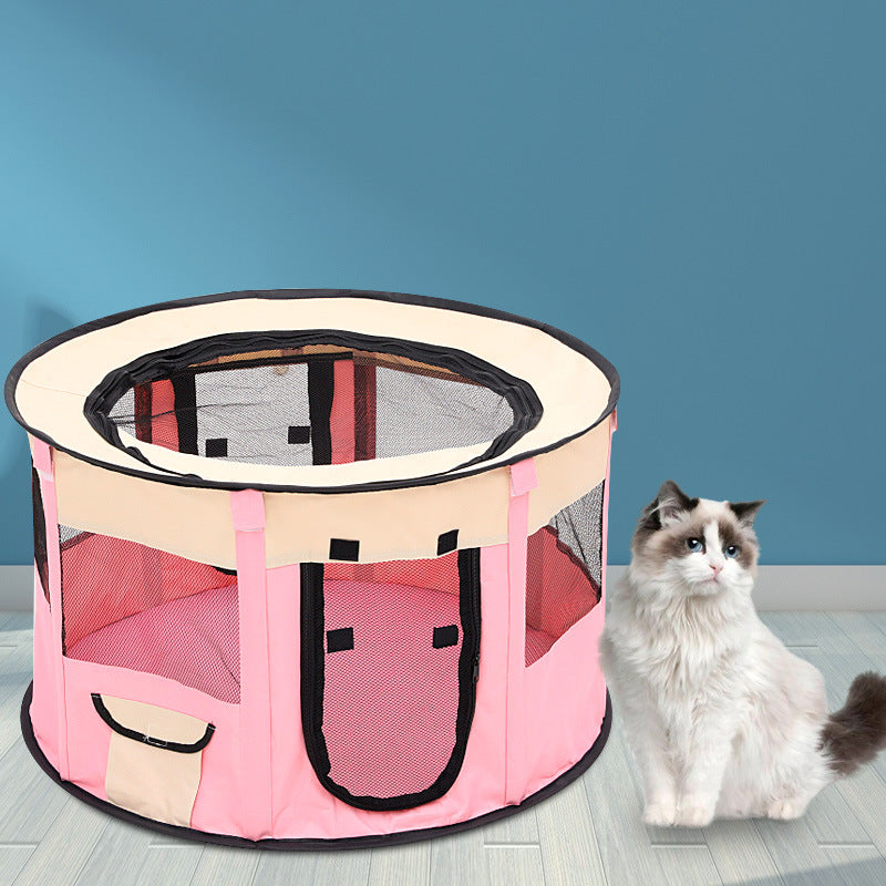 Pop-Up Pet Playpen & House