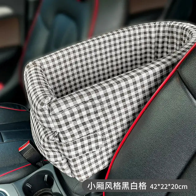 Car Armrest Box Pet Seat Bed Multifunctional Pet Portable Bag