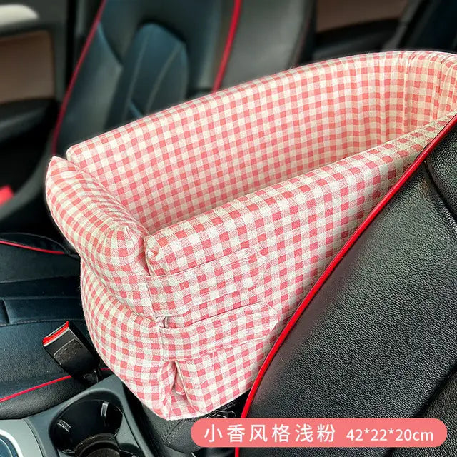 Car Armrest Box Pet Seat Bed Multifunctional Pet Portable Bag