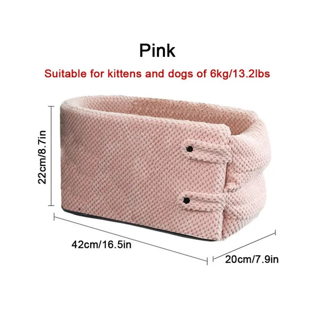 Car Armrest Box Pet Seat Bed Multifunctional Pet Portable Bag