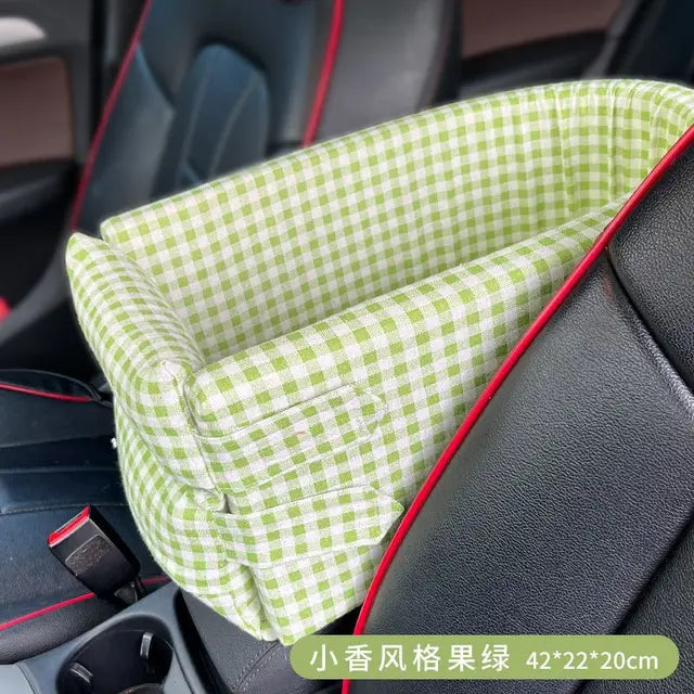 Car Armrest Box Pet Seat Bed Multifunctional Pet Portable Bag