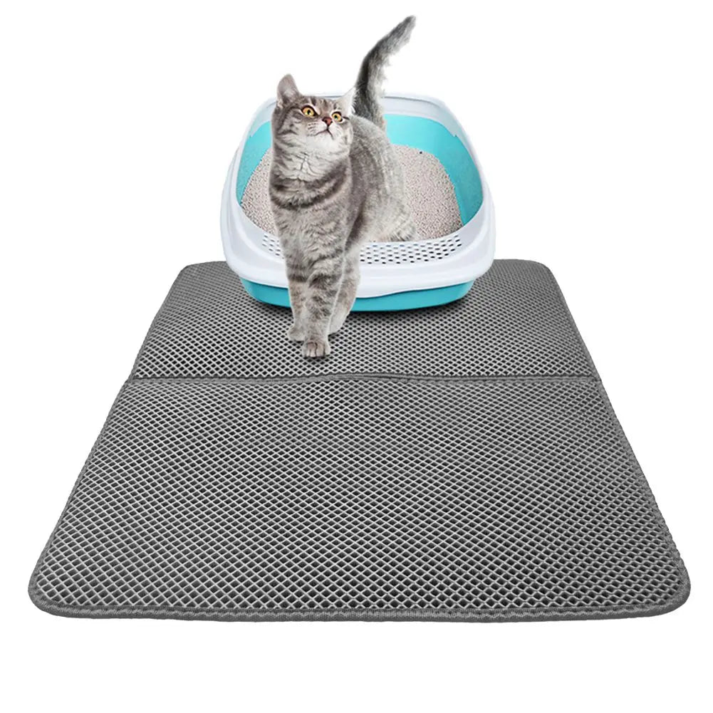 Cat Litter Mat Double Layer Kitty Litter Trapping Mat