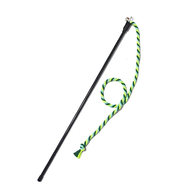 Twist & Play Cat Wand with Rope and Bell