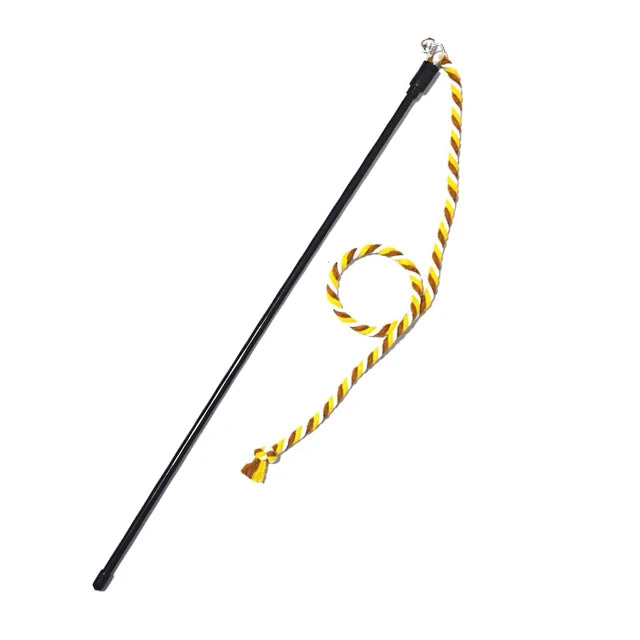 Twist & Play Cat Wand with Rope and Bell