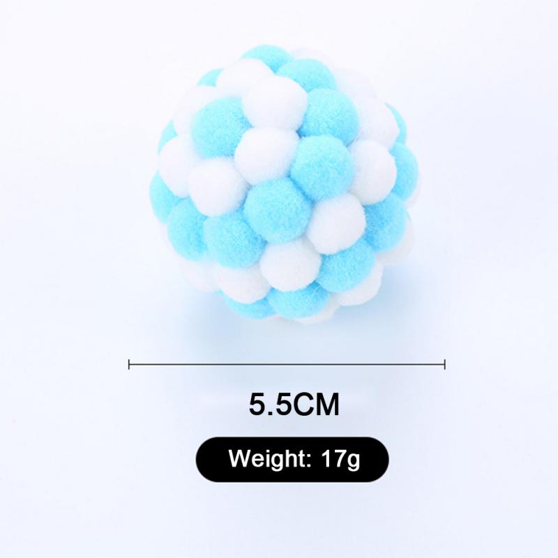 Plush Cat Ball with Sound Beads & Mint Scent