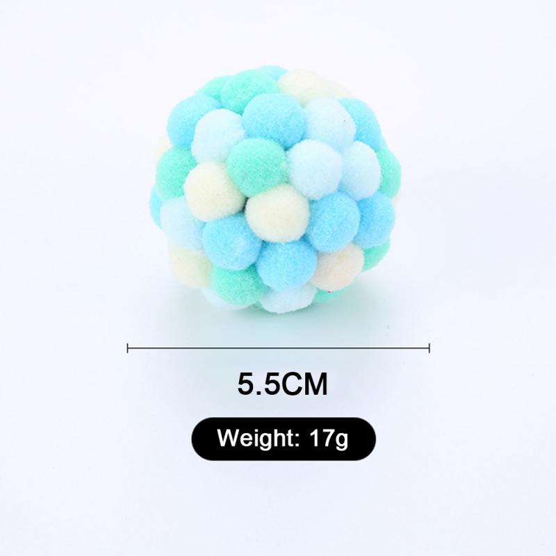 Plush Cat Ball with Sound Beads & Mint Scent