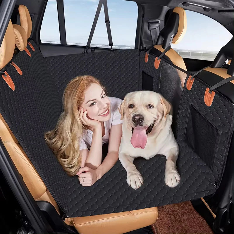 Extended Dog Car Seat Cover & Bed Pet Backseat Cover