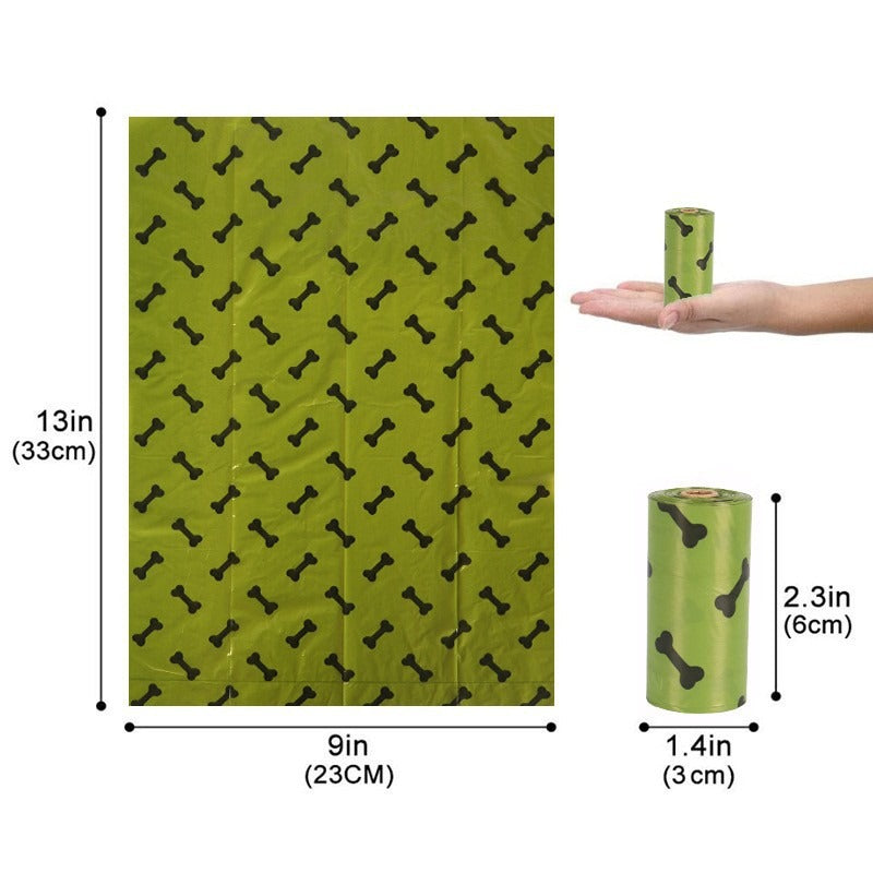 Biodegradable Printed Single Roll Pet Dog Poop Bag