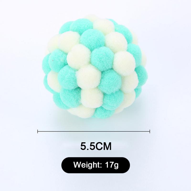 Plush Cat Ball with Sound Beads & Mint Scent