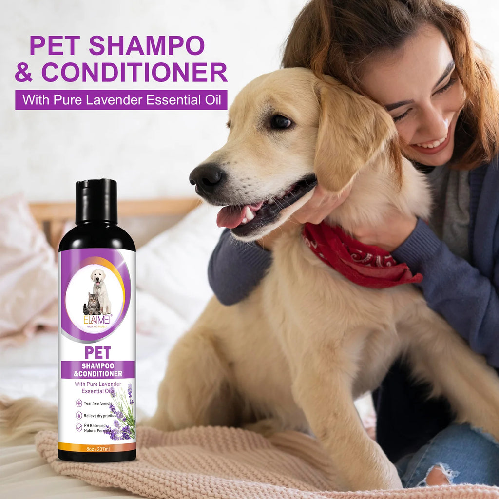 Long-Lasting Lavender Pet Shampoo & Conditioner