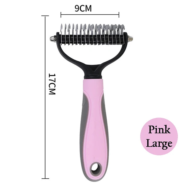 Professional Pet Deshedding & Knot Cutter Brush