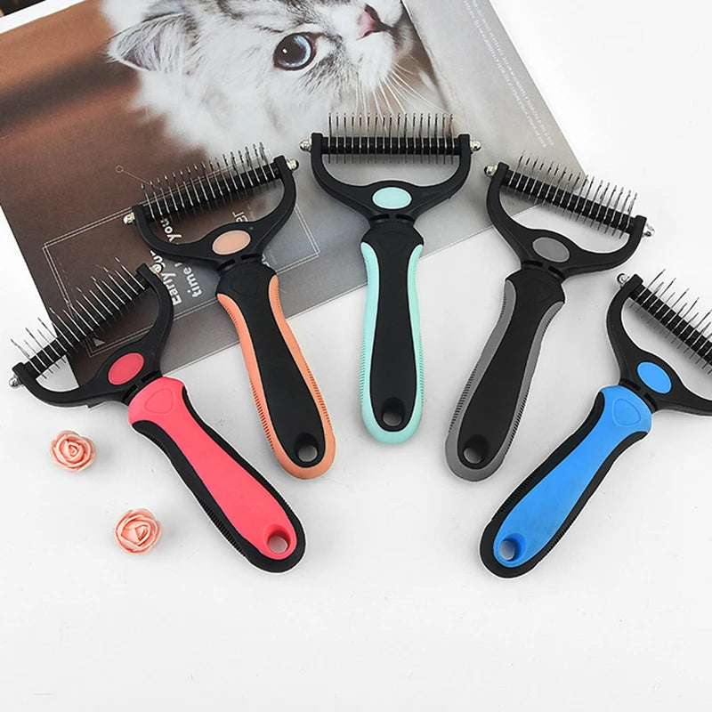 Professional Pet Deshedding & Knot Cutter Brush